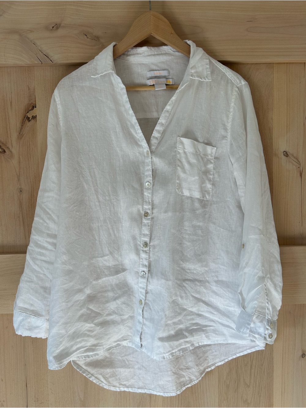 C&C California Oversized 100% linen button down shirt Small